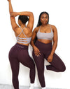 Young female in Australia wearing the best  custom designed, premium, high performance activewear leggings that stay up during workouts, are comfortable, non-slip and breathable.