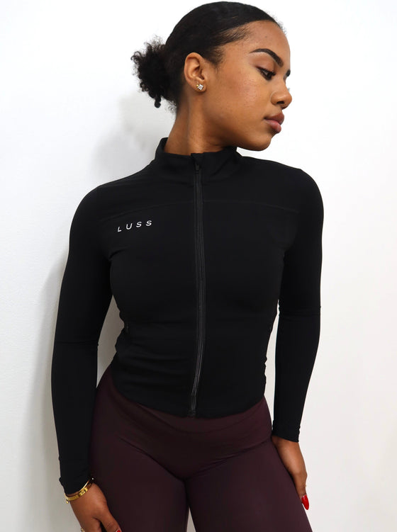 2.0 Aura Zip Up Jacket - Black