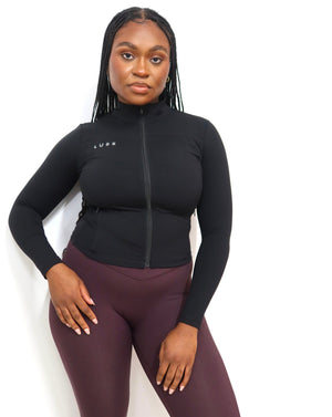 2.0 Aura Zip Up Jacket - Black