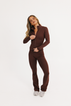 Tall Elara Flares - Cocoa