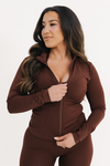 The Contour Zip - Cocoa